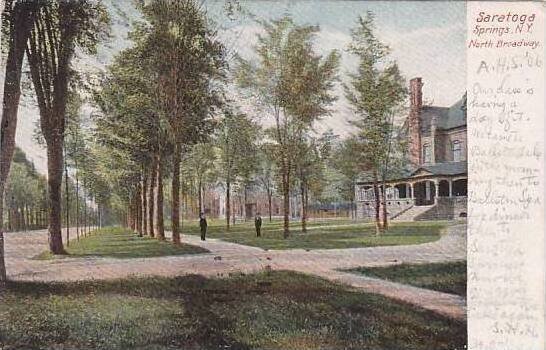 New York Saratoga Springs Entrance To Woodlawn Park 1906