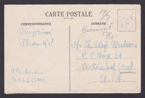 BELGIUM, Postcard, Antwerp City, Statue Lambermont