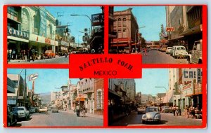 Saltillo Coahuila Mexico Postcard Different Aspect of City c1960's Multiview