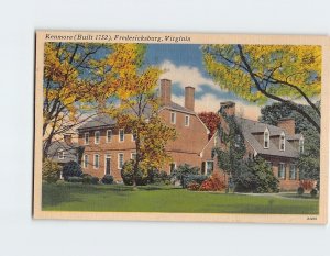 Postcard Kenmore, Fredericksburg, Virginia