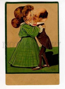 3005235 COMIC Dancers WALTZ vintage Embossed PFB Publ. #6310