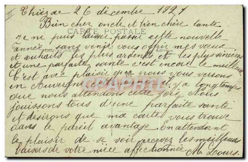 Old Postcard Folklore The Auvergne Bourree