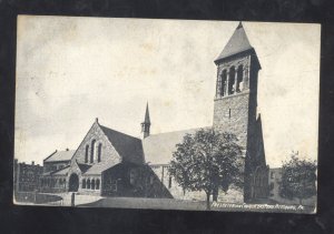 PITTSBURGH PENNSYLVANIA PA. PRESBYTERIAN CHURCH VINTAGE POSTCARD 1909 BOLIVAR OH