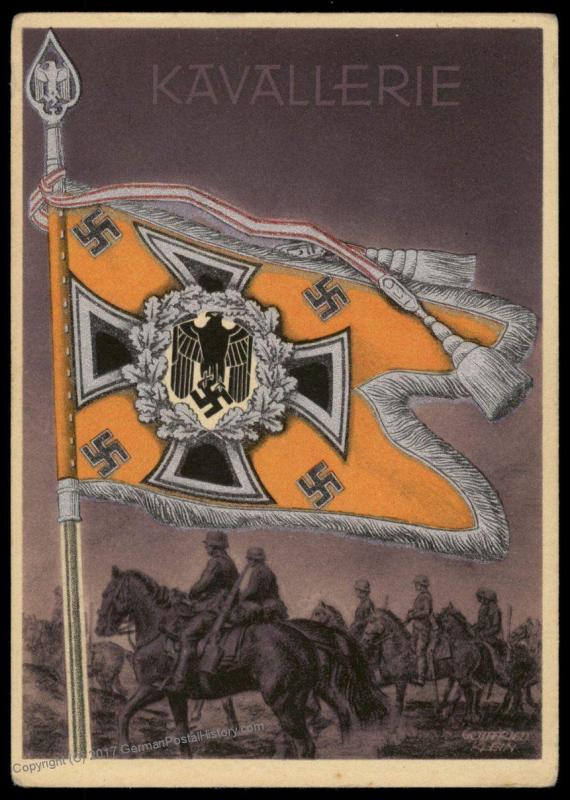 Gottfried Klein Flag of the Wehrmacht Series Kavallerie Cavalry Card 78865