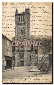 Old Postcard Condom Cathedrale Saint Pierre