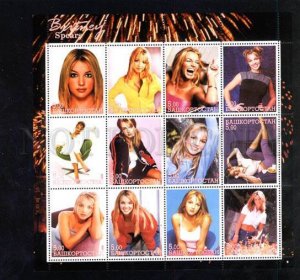 030064 BRITNEY SPEARS on stamps BASHKORTASTAN MNH