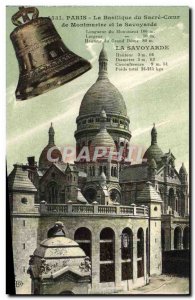 Old Postcard The Paris Sacre Coeur Basilica Bell La Savoyarde