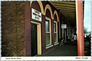 Postcard - Cater Worm Farm - Plains, Georgia