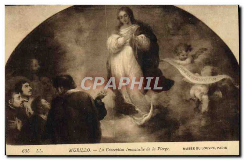Old Postcard Murillo The Immaculate Conception Of The Virgin Musee Du Louvre ...
