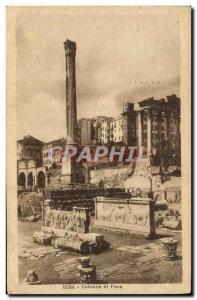 Old Postcard Roma Colonna di Foca