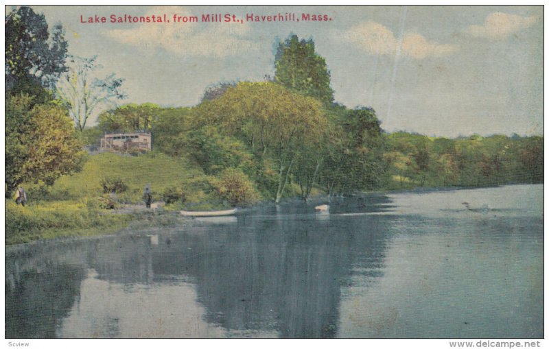 Lake Saltonstal, From Mill Street, HAVERHILL, Massachusetts, 1900-1910s