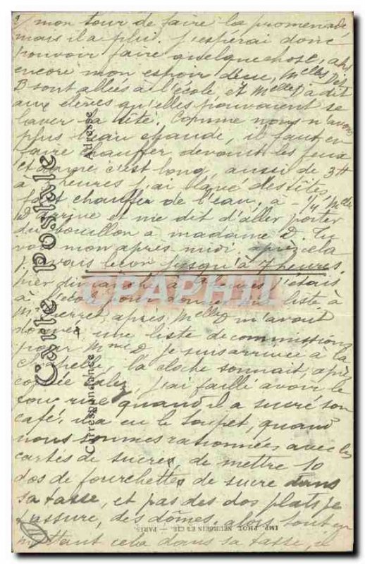 Old Postcard Funicular Paris and Sacre Coeur