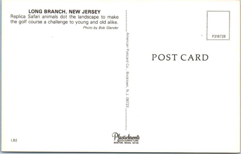 LONG BRANCH, NJ New Jersey   PEE WEE GOLF Course   c1970s   Postcard