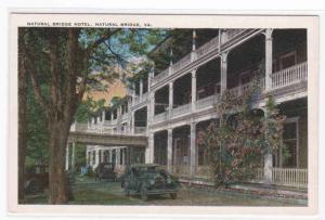 Natural Bridge Hotel Cars Virginia 1920s postcard