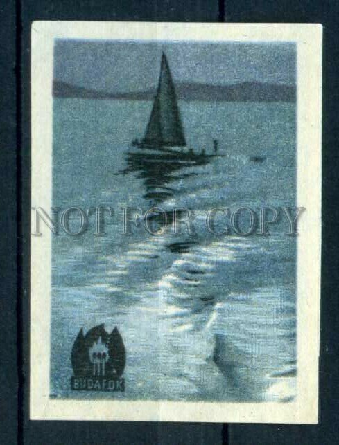 500625 HUNGARY yachting Vintage match label