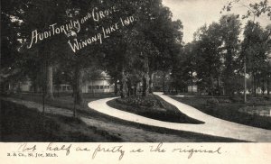 Vintage Postcard 1908 View of Auditorium and Grove Winona Lake Indiana IND