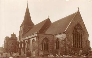 MAYFIELD SUSSEX ENGLAND~ST DUNSTAN'S CHURCH~H CAMBURN PHOTO POSTCARD