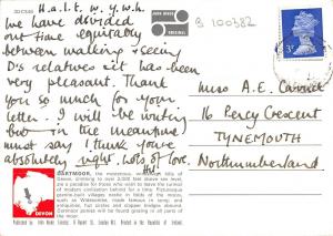 B100382 postbridge  dartmoor devon  uk