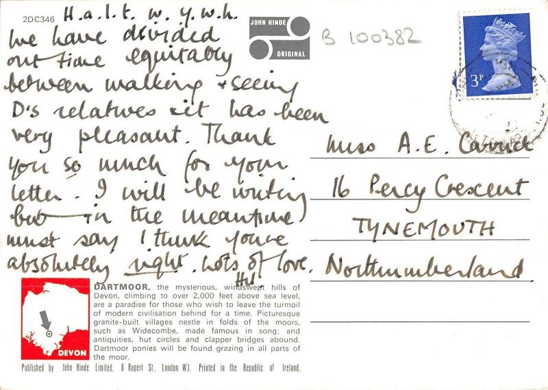 B100382 postbridge  dartmoor devon  uk