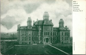 Vtg 1900s Hall of Languages Syracuse University Syracuse New York NY Postcard