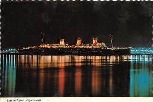 5909   R.M.S. Queen Mary  Lighted at Night