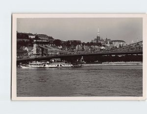 Postcard The Chain-Bridge, Budapest, Hungary