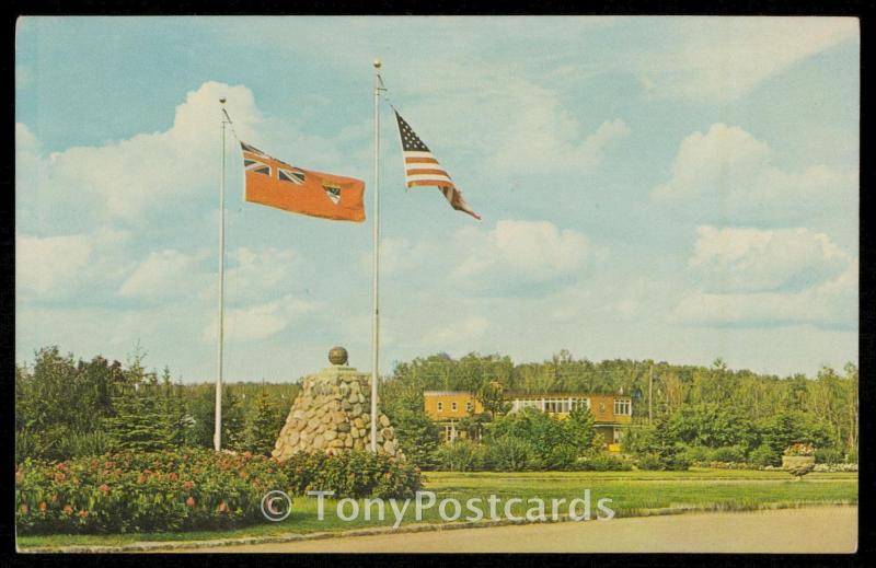 The Cairn Flags & Canadian Customs - International Peace Gardens