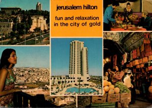 Israel Jerusalem Hilton Hotel Multi View 1978