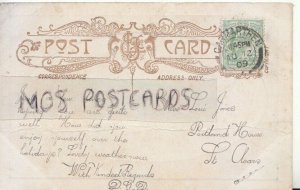 Genealogy Postcard - Jones - Portland House, St Clears, Carmarthen - Ref. R1013