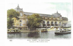 Paris France La Gare d'Orsay Built 1900 Now the Musee d'Orsay  Art Museum