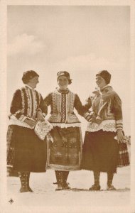 Hungary Peasant Women of Szekszárd Vintage RPPC 07.83