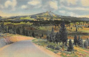 Colorado CO   VICTORY HIGHWAY~US 40~RABBIT EAR PASS   c1940's Linen Postcard