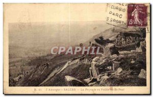 Old Postcard The Auvergne Salers La Peyrade and St Paul Vallee