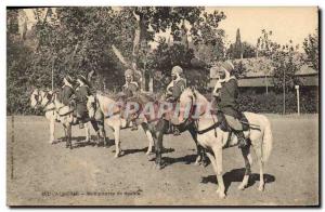 Old Postcard Militaria Algeria Spahis Laborers