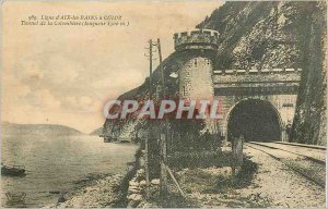 Old Postcard Aix Line baths has cloz Tunnel Cilombiere