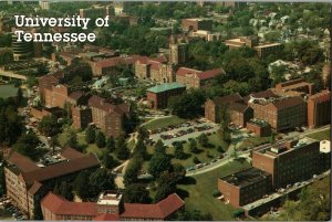 Aerial View Campus, the Hill, University Tennessee Knoxville Postcard I65