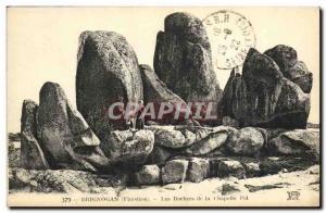 Postcard Old Brignogan Finistere Rocks Chapel