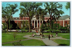 c1960s - Waterman Memorial Building Park Fountain Burlington Vermont VT Postcard 