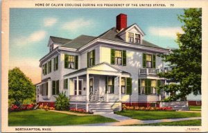 Massachusetts Northampton Home Of President Calvin Coolidge Curteich
