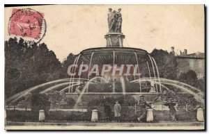 Old Postcard Aix-en-Provence - Fountain