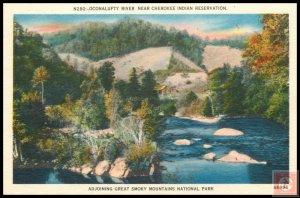 Oconalufty River Near Cherokee Reservation, Adjoining Great Smoky Mountains N...