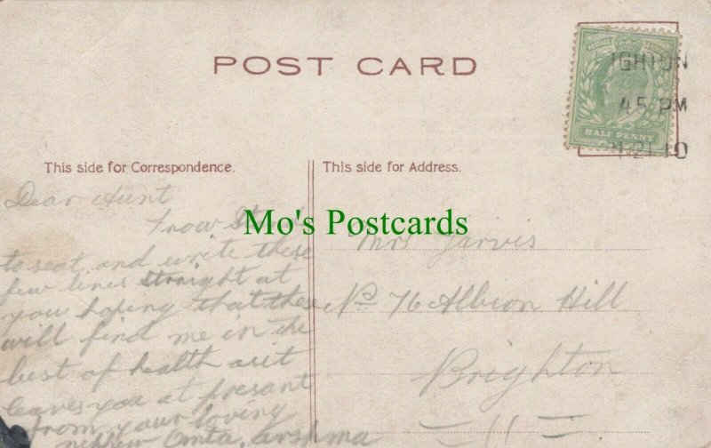 Genealogy Postcard - Jarvis - 76 Albion Hill, Brighton, Sussex   RF6789