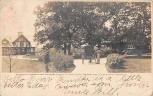 Brook Indiana George Ades Summer Home Real Photo Antique Postcard K100079