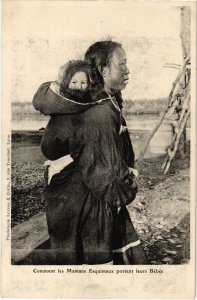 PC HOW THE ESKIMO MOTHERS CARRY THEIR BABIES AK US (a28853)