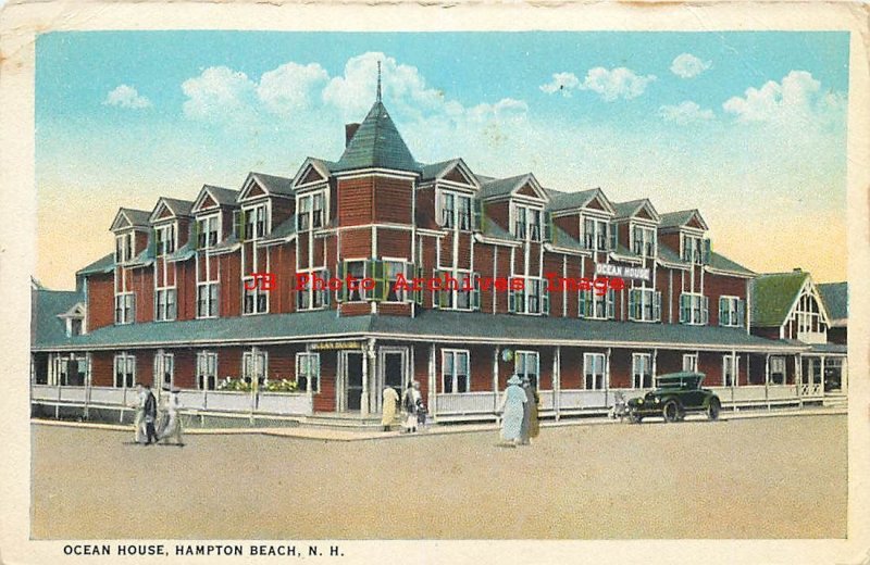 NH, Hampton Beach, New Hampshire, Ocean House, Exterior, Curteich No 95517