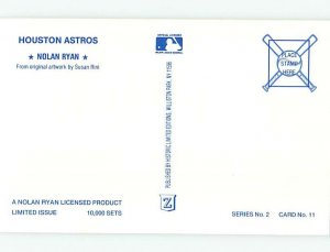 1980s ASTROS BASEBALL - NOLAN RYAN Houston Texas TX AG6200@