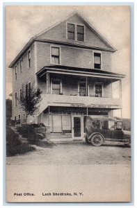 c1910 Post Office Building Loch Sheldrake New York NY Antique Vintage Postcard 