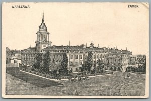 POLAND WARSZAWA ZAMEK ANTIQUE POSTCARD