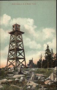 Boothbay ME Burnt Island LSS Watch Tower Lighthouse? c1910 Postcard