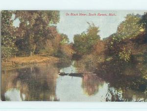 Divided-Back WATER SCENE South Haven Michigan MI hk3064